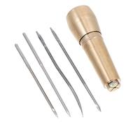 Uonlytech Punteruolo da Cucito in Rame Professionale per Riparazioni Artigianali Strumento Ergonomico per Lavori Set Compatto per Amanti del Fai da Te