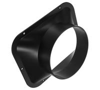 Uonlytech Raccordo Flangiato Abs Rettangolare Attacco Rapido Per Compressore D’aria 14 Cm Nero, Connettore Per Tubo Flessibile e Condotto Quadrato Per Ventilazione Industriale