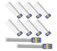 Uonlytech Ricariche per Matite Automatiche Hb in Resina Nera 0,3 Mm, 240 Pezzi, Confezione da 20 Scatole Custodia, per Schizzi e Disegni Professionali e Studenti