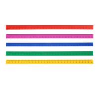 Uonlytech Righelli Magnetici Multifunzionale 29cm Set 5 Pezzi in Plastica Righello Colorato Facile da Riporre per Studenti per Pittura Scolastica
