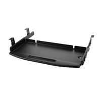 Uonlytech Ripiano Estraibile per Tastiera in Ferro Nero Meccanismo di Scorrimento Regolare per Comfort Ergonomico per Ufficio e Spazio di Lavoro Condiviso
