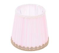 Uonlytech Rosa Paralume Coperchio Della Lampada Da Tavolo Ombra Barile Tessuto Panno Paralume E14 Vite Lampadina Luce Ombra Apparecchio di Casa Coperchio Della Lampada Decorazione