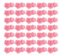 Uonlytech Rose di Dacron Accessori Creativi Rosa 100 Pezzi per Abbellire Capi Modelli Realistici per Decorazione Fai da Te Abbigliamento Scenico e Vestiti