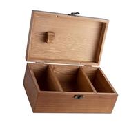 Uonlytech Scatola Cucito Legno con Cuscinetto Porta Spilli Contenitore Scomparti per Ago Filo e Accessori Custodia Vintage Legno Durevole per Cucito e Artigianato