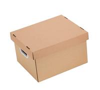 Uonlytech Scatola per Archiviazione Documenti Carta Kraft con Organizzatore File Resistente e Leggera per e Scuola