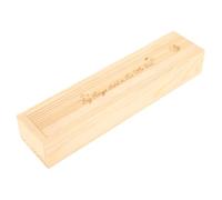 Uonlytech Scatola Porta Test Gravidanza in Legno Beige con Coperchio, Design Impronta, Custodia per Ricordi Ragazzo Ragazza e Denti, per Nursery e Nuovi Genitori