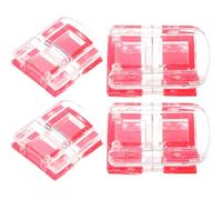 Uonlytech Serratura Autoadesiva per Armadietti in Acrilico Trasparente, Set 4 Pezzi, Chiusura a Scatto senza Fori per Mobili e Porte, Protezione Sicurezza per Casa e Animali Domestici