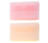 Uonlytech Set 2 Spazzole Sensoriali per Ragazzo Ragazza, Strumento Massaggio Corpo e Bagnetto, Spazzola per Pulizia Delicata e Stimolazione Tattile per Rosa e Gialla