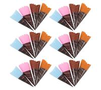 Uonlytech Set 24 Mini Coni Gelato Artificiali Finti Colorati per Modellini Dessert da Esposizione e Gioco Creativo Fai da Te Accessori Fotografici e Decorazioni per Feste