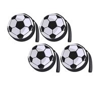 Uonlytech Set 4 Pezzi Borse Piccole Creative da Calcio in Latta Resistenti e Riutilizzabili, Portamonete Rotondi a Forma di Pallone da Calcio per Zaini e Borse Colore Casuale