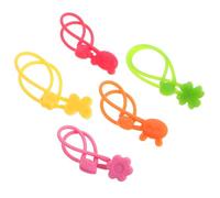 Uonlytech Set 5 Fasce Elastiche in Silicone per Bento Box, Cinturini Riutilizzabili per Cucina, Elastici di Fissaggio Pratici per Scatole da Pranzo e Organizzazione Alimentare