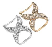 Uonlytech Set da 2 Anelli per Sciarpa con Cristalli in Lega Fermagli per Sciarpe e Cravatte da Camicia Fibbie Eleganti per Scialli e Magliette Oversize Accessori Moda Donna