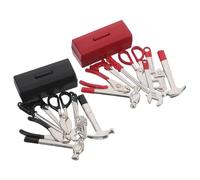 Uonlytech Set da 2 Utensili in Miniatura per Casa delle Bambole Strumenti Realistici per Modellismo e Hobby Kit Compatto per Progetti di Artigianato Fai da Te e Decorazione Viaggi