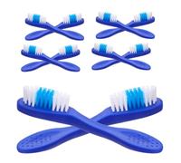 Uonlytech Set da 20 Spazzolini da Denti Mini con Manico Corto Blu, Setole Morbide per Igiene Orale in Carcere e Centri di Detenzione, Spazzolino Correttivo Usa e Getta per Viaggi e Ospedali