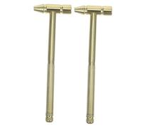 Uonlytech Set Di 2 Martelli Di Precisione in Ottone Massiccio Mini Attrezzo Per Riparazioni Martello Da Battitura Delicato Sui Metalli Impugnatura Comoda