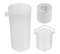 Uonlytech Set di 3 contenitori di troppo pieno per laboratorio di fisica, | Set di becher didattici per l'esplorazione della meccanica fisica, trasparenti, facili da montare, per dimostrazioni di
