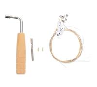 Uonlytech Set di Accessori Materiale Legno e Metallo Vite di Fissaggio e Chiave di Accordatura Facile da Usare senza Bave per Lira Arpa per Strumentisti di Lira Arpa