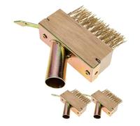 Uonlytech Spazzola Diserbante Manuale 3 Pezzi in Filo d'Acciaio Resistente per Rimozione Muschio e Pulizia Crepe Vialetti e Patii Utensile Giardino per Esterni