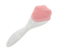 Uonlytech Spazzola per Pulizia Viso per Rimuovere Cellule Morte in Silicone Manico, Facile da Usare e Creare Schiuma, Design a Zampa di Gatto Rosa