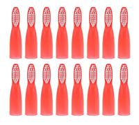 Uonlytech Spazzolino da Dito Mini 20 Pezzi Rosso per Prigioni Setole Morbide, Spazzolino da Denti Portatile per Centri di Detenzione, Accessorio per Igiene Orale Quotidiana Manicotto