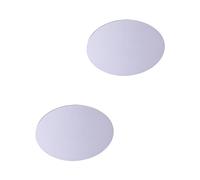 Uonlytech Specchio Tondo Acrilico Leggero e Facile da Pulire per Fotografia Gioielli e Cosmetici, Set 2 Pezzi per Sfondo Riflettente Decorativo