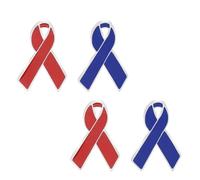 Uonlytech Spilla a Nastro per Seno, Spilla Creativa Nastro Rosso, Set da 4 Pezzi la Sensibilizzazione Sull’aids, Accessorio Decorativo per Donne da Indossare Quotidianamente in Occasioni Speciali