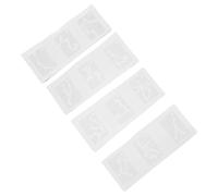 Uonlytech Stampi in Silicone 4 Pezzi per Pendenti a Forma di 12 Segni Zodiacali, Materiale Bianco Resistente per Creazioni Fai da Te e Artigianato Manuale