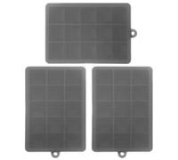 Uonlytech Stampo per Cubetti di Ghiaccio Resistente e Flessibile in Silicone con 15 Scomparti e Coperchio, Set da 3 Pezzi per Freezer e Uso Frequente