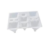 Uonlytech Stampo Silicone Scomparti Forma per Crystal Epoxy e Dolci Antideformazione e Sicuro per Fai da Te Adatto per Fondant Caramelle e Ghiaccio