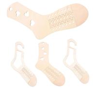 Uonlytech Supporti in Legno per Calzini da Lavorare a Maglia 4 Pezzi Forme per Calzini Artigianali Design Traforato e a Cuore Strumenti Durevoli per Esporre e Modellare Calze Lavorate a