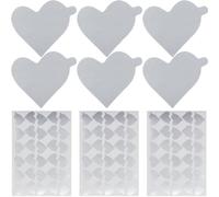 Uonlytech Supporti per Extension Ciglia a Forma di Cuore Cuscinetti Porta-innesto Ciglia Monouso in Alluminio Kit 3 Sacchetti da 300 Pezzi Professionale