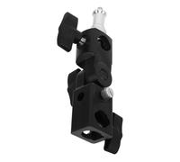 Uonlytech Supporto Flash Stand Regolabile con Attacco Hot Shoe e Portalampada per Ombrello Adattatore Tripod Compatibile per Cavalletto Luce Fotografica Montaggio Stabile e Portatile per