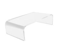 Uonlytech Supporto Monitor in Acrilico Trasparente Supporto per Computer da Scrivania Solleva Altezza Schermo Organizza Spazio Desktop Resistente e Riutilizzabile