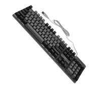 Uonlytech Tastiera Meccanica da Gioco Rgb Retroilluminata 104 Tasti in Abs Supporto Pieghevole e Piastra Rinforzata per Esperienze di Gioco Affidabili e Silenziose