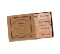 Uonlytech Timbri in Legno per Scrapbooking e DIY Stampa Lettere e Numeri su Carta Tessuto Plastica e Vetro per Diario Note e Decorazioni Adatto per Scuola e Ufficio