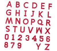 Uonlytech Toppe Termoadesive con Numeri E Lettere Confezione da 72 Ricamate in Stile Vintage