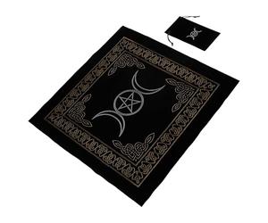 Uonlytech Tovaglia Tarot in Antiscivolo con Borsa per Carte Magiche Altare Divinazione Lavabile e Antistatica per Giochi di Tarocchi Celtici