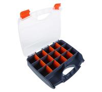 Uonlytech Valigetta Portautensili Trasparente Organizer Scomparti per e Chiodi Scatola Multifunzionale per Cosmetici e Cancelleria