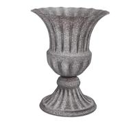 Uonlytech Vaso da Cimitero in Ferro con Base Stabile Porta Fiori Commemorativo Resistente per Lapidi e Tombe Decorazione per Giardino e Paesaggio per Fiori Freschi o Artificiali