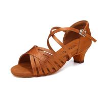 Uonpie Scarpe da Ballo da Sala Latino Salsa Standard Bambina e Donna Tango Bachata Party Dance Practice Scarpe da Ballo Punta Aperta, 36.5 EU