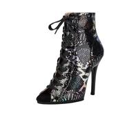 Uonpie Sexy Stiefel mit hohen Absätzen für Damen Schuhe Tanzparty Performance,Colorful,37EU