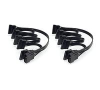 Uooduby 2X IDE da 4 Pin un 5 Porte da 4 Pin Molex un Multi Porta di Alimentazione 18AWG per Disco Rigido HDD SSD PC