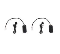 Uooduby 2X Radio Audio Adattatore Bluetooth Aux Cavo Microfono Vivavoce Musica Interfaccia Disco Box per /