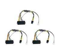 Uooduby 3X ATX Main 24Pin Femmina un 6Pin 6Pin PCI-e Alimentatore PSU Connettore di Alimentazione per Elite 8100 8200 8300 800G1