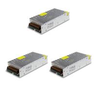 Uooduby 3X Interruttore Trasformatore di Alimentazione DC 12V 15A 180W AC 110V / 220V un DC 12V 20Amp Convertitore Adattatore LED(15A)