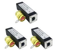 Uooduby 3X Poe 1000M Network Protector Poe 1000M Monitor Camera Surge Protector RJ45 Gigabit Ethernet Dispositivo di Protezione Scaricatore