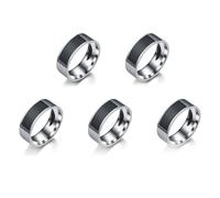 Uooduby 5X NFC Smart Chip Ring Etichetta per Telefono Cellulare Smart Ring Tecnologia NFC Smart Ring Indossabile B