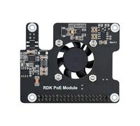 Uooduby Per RDK X5 Poe Hat con Ventola + Dissipatore di per la Scheda Madre D-Robotics RDK X5 IEEE 802.3af/At.