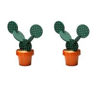 Uooduby Set di Sottobicchieri di Cactus per Bevande da 12 Pezzi, Sottobicchieri Divertenti Regalo di Cactus con Supporto per Vasi di Fiori per L'Arredamento del Bar di Casa e Ufficio
