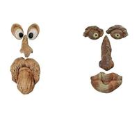 Uooduby Statua del Volto di Un Albero All'Aperto, Decorazione della Smorfia di Corteccia di Un Vecchio, Arte Divertente del Cortile, Oggetti di Scena del Giardino All'Aperto 'Albero